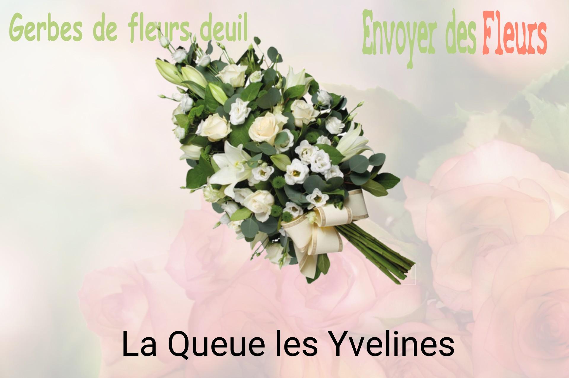 Gerbe de fleurs de deuil livrée à La Queue-les-Yvelines